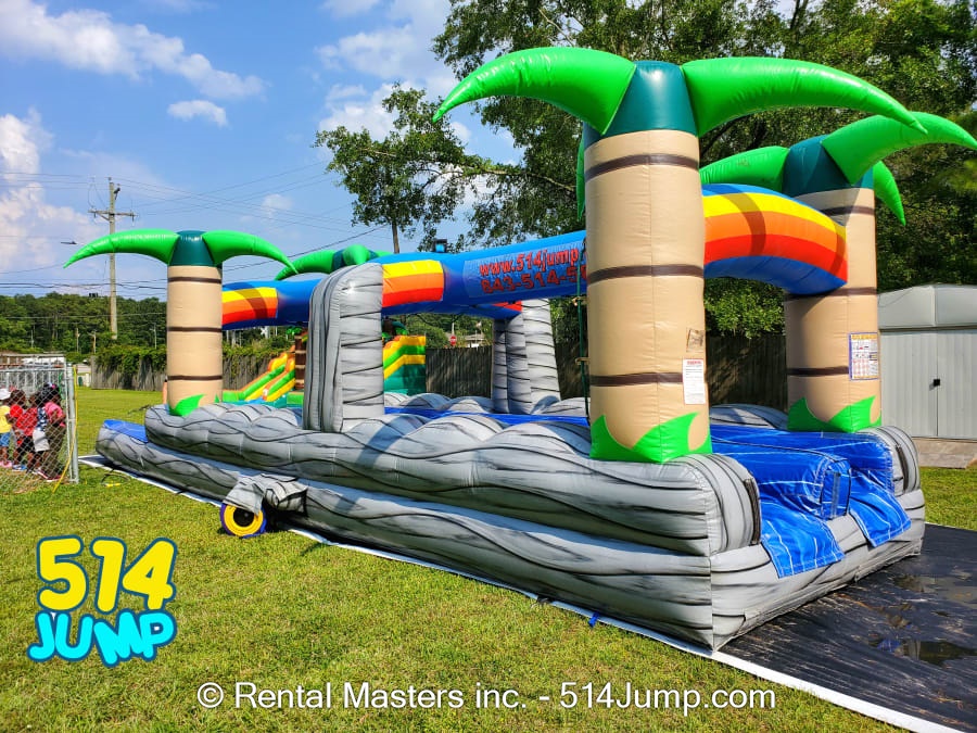 Run N Rock Double lane Slip n slide - Water Slide Rentals, Bounce House ...