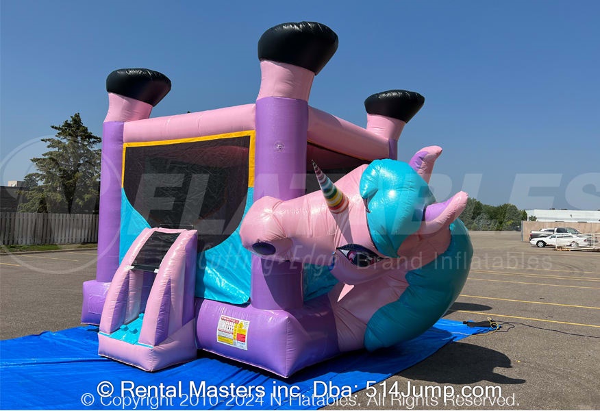 Unicorn Sparkle Belly Bouncer Best Water slides rentals, Bounce house rentals, inflatables